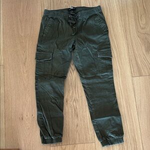 Rewash Men's Dark Green Cargo Pants